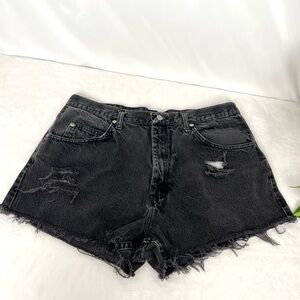 Vintage Wrangler Distressed Jean Shorts
